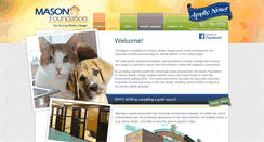 Desktop Screenshot of masonanimalfoundation.org