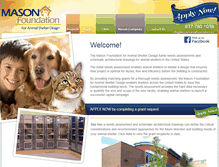 Tablet Screenshot of masonanimalfoundation.org